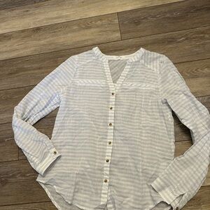 Maurices Striped Cotton button Down Shirt